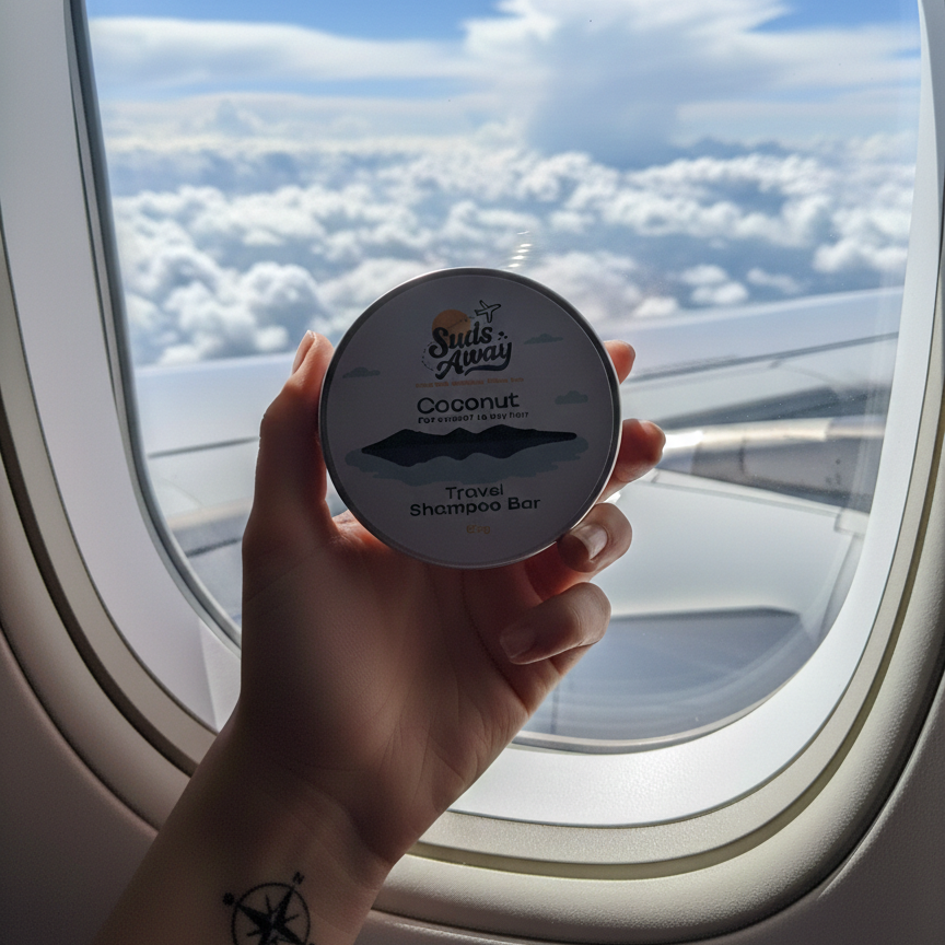 Ideal for travel, this zero-waste conditioner and shampoo bar lasts longer than liquid conditioners and leaves hair smooth and manageable.