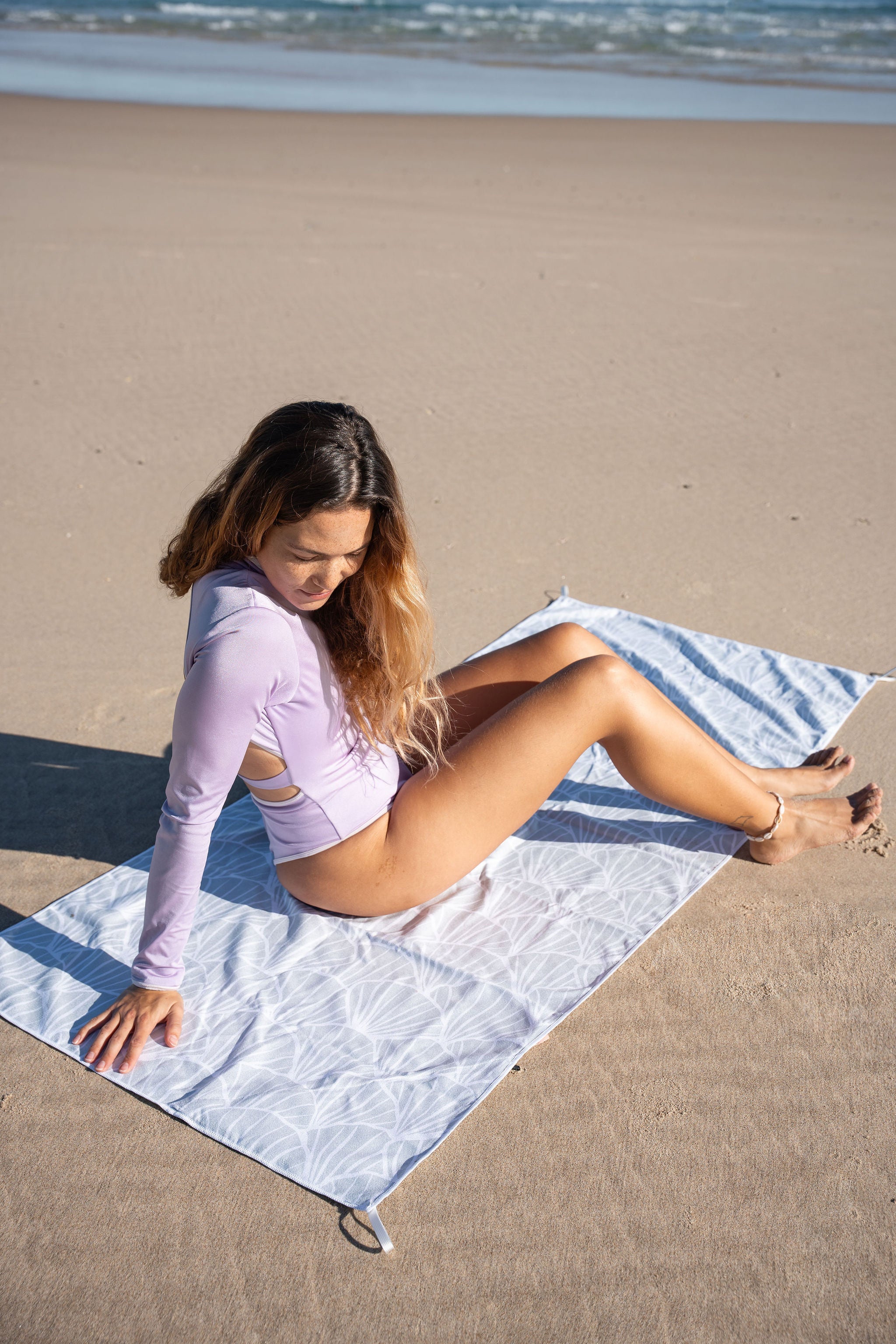 Seychelles Sand Free Beach Towel With Pocket