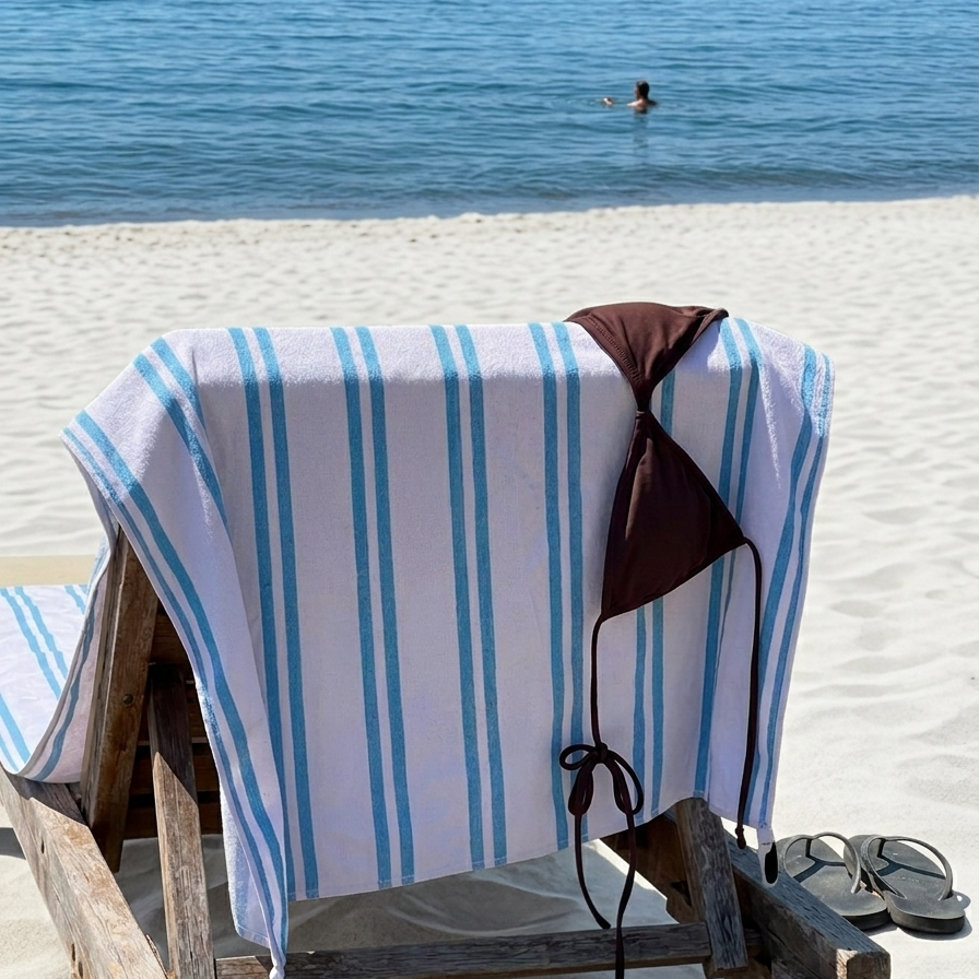 Corsica Sand Free Beach Towel With Pocket