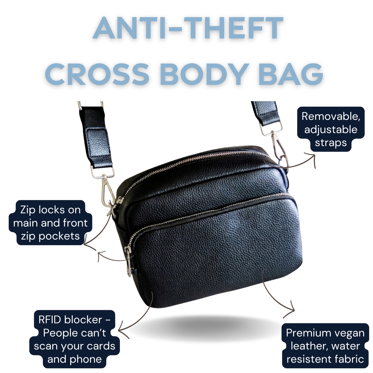 Soho Anti-Theft Travel Handbag