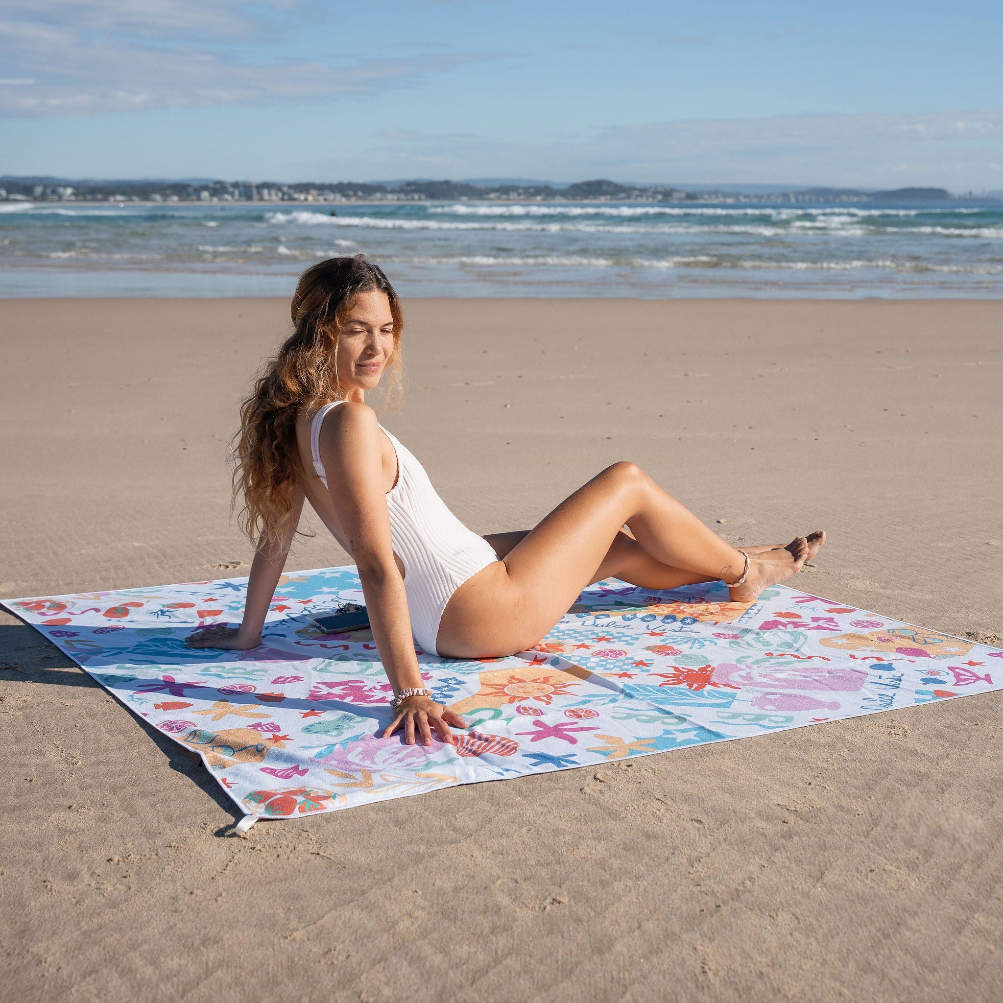 XL Amalfi Sand Free Beach Towel with Pocket