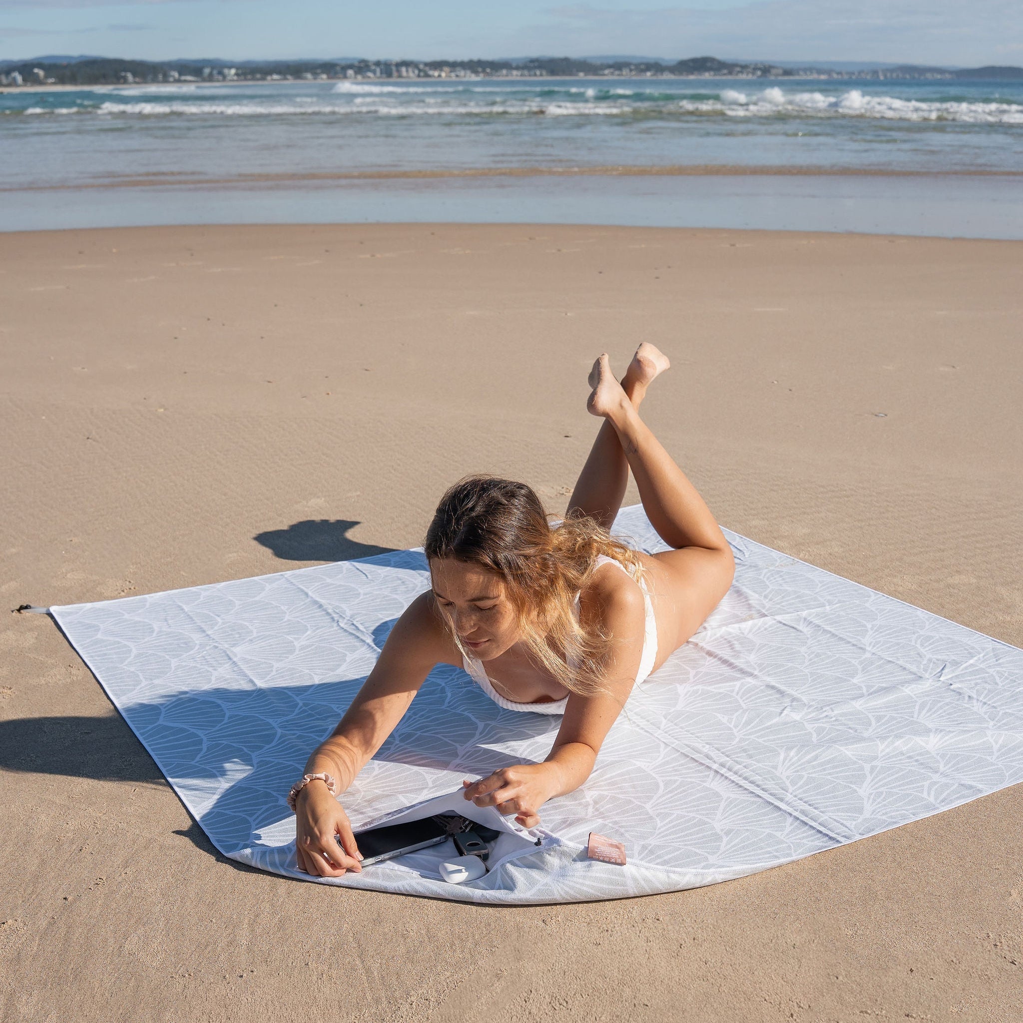 XL Seychelles Sand Free Beach Towel with Pocket