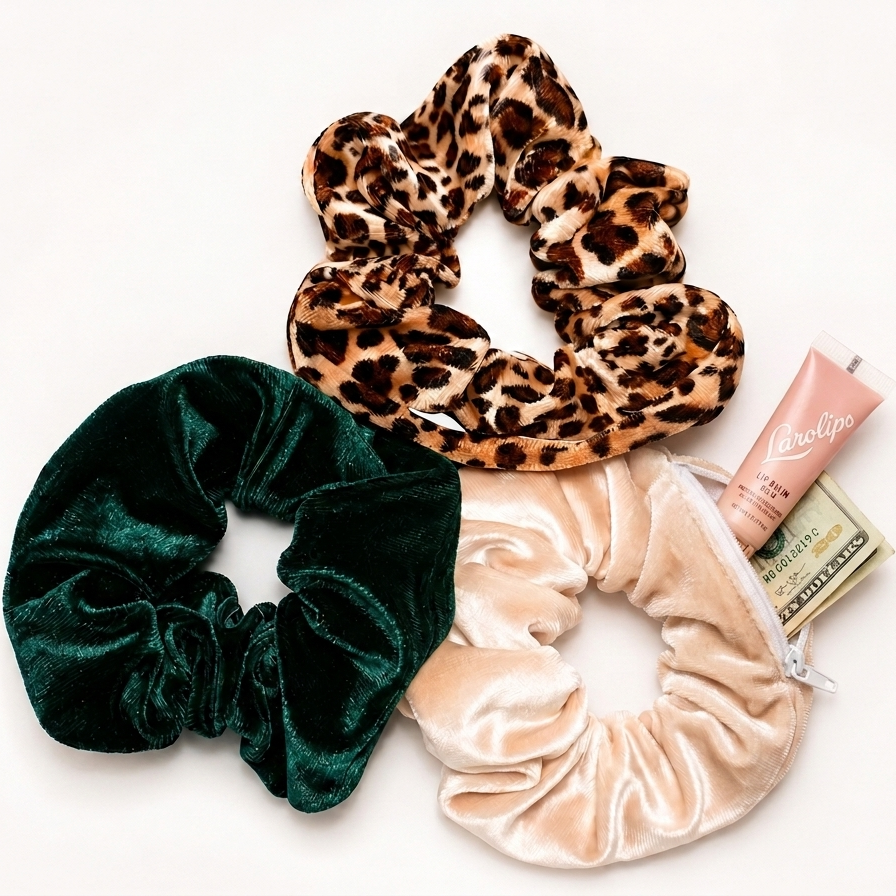 Secret Scrunchies Leopard 3pk