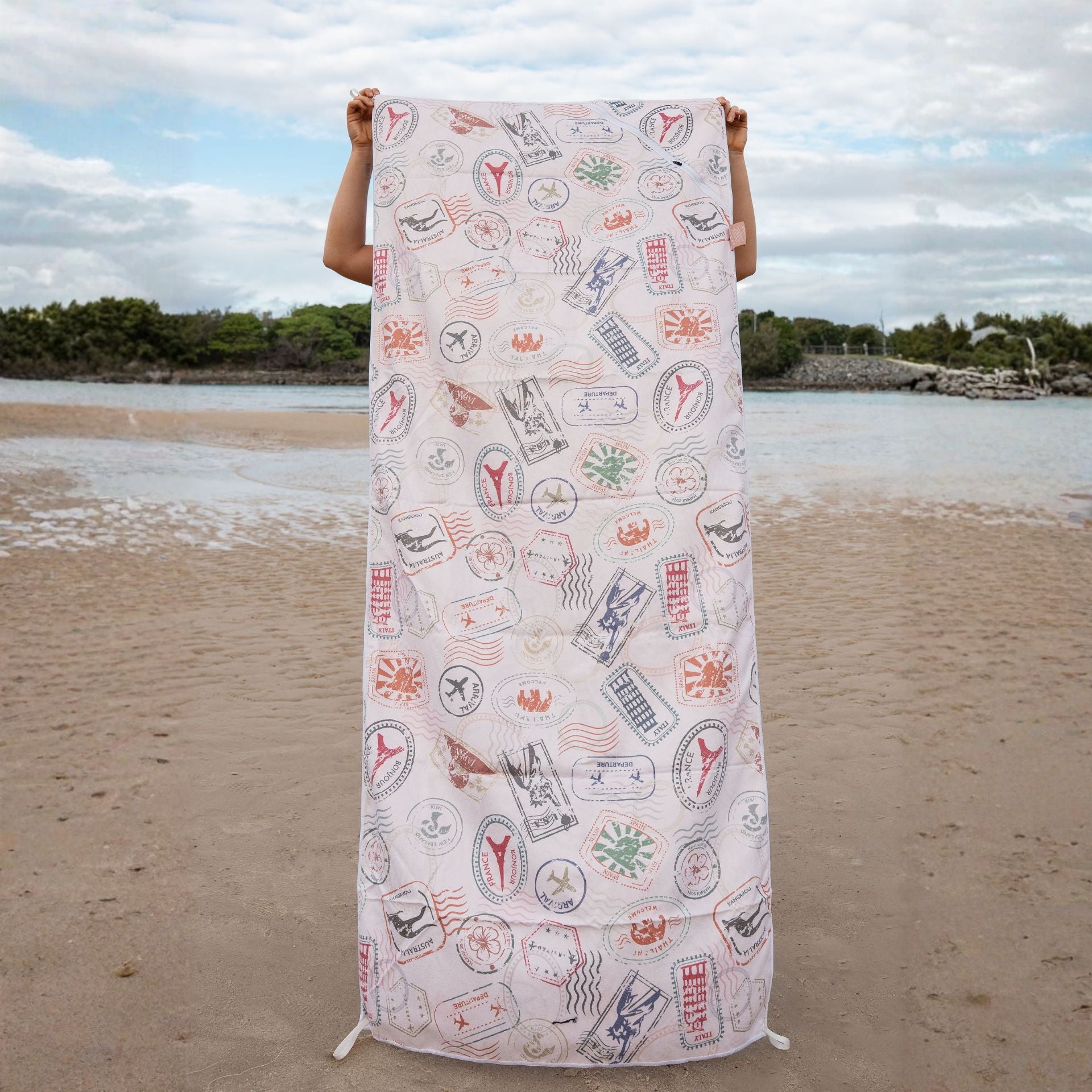 Voyager - Passport Sand Free Beach Towel With Pocket