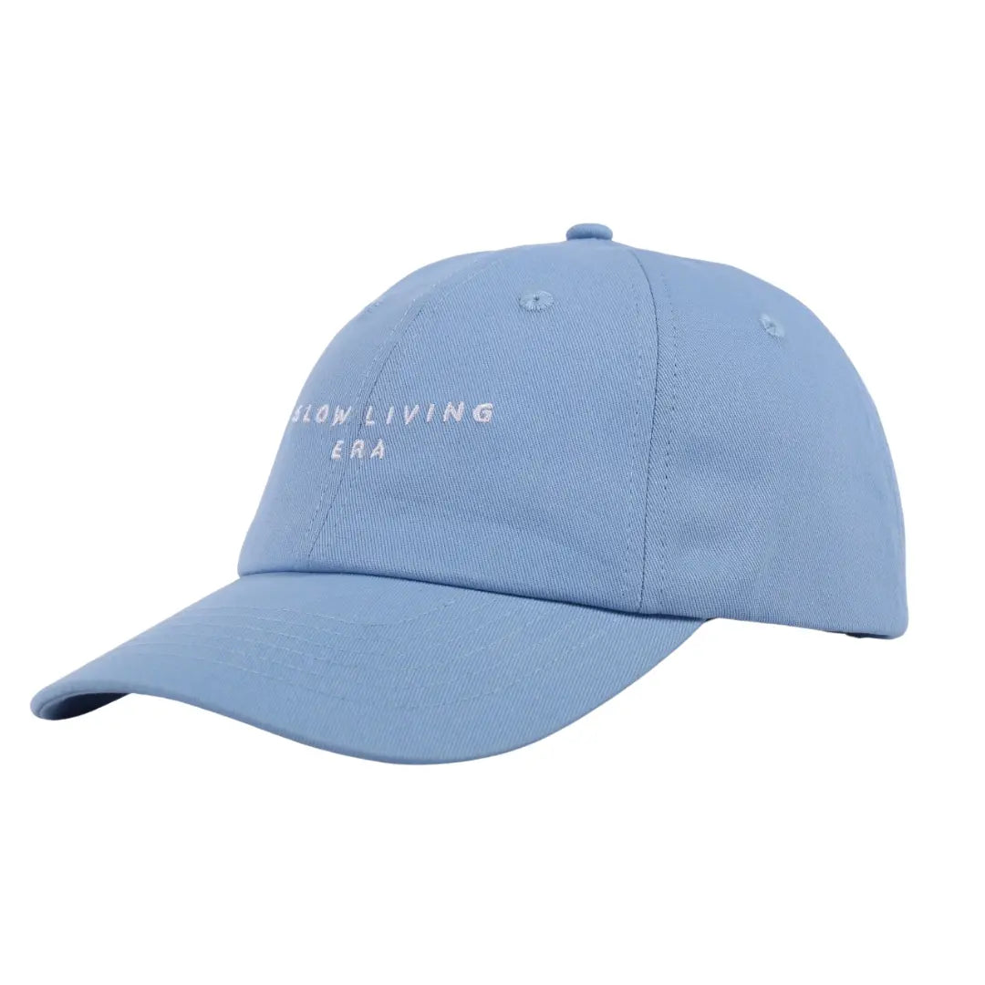 baby blue funny trending slogan womens australia beach baseball cap hat slow living era 