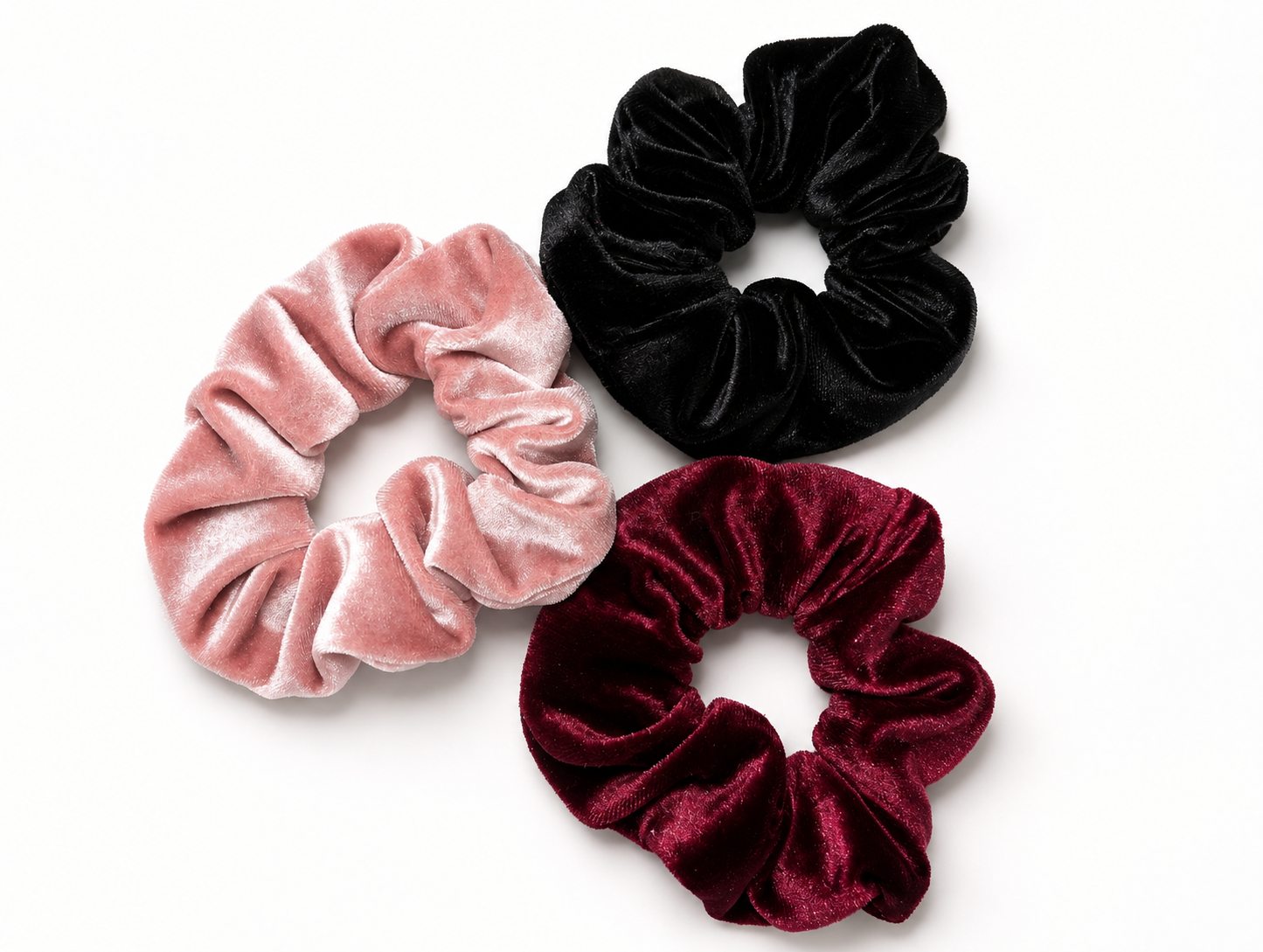 Secret scrunchies black 3pk