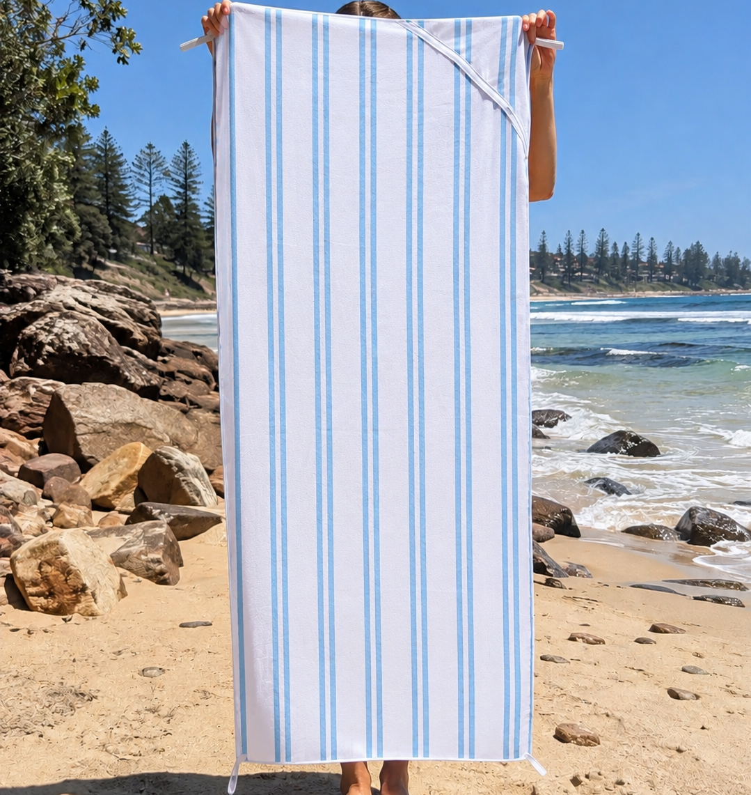 Corsica Sand Free Beach Towel With Pocket