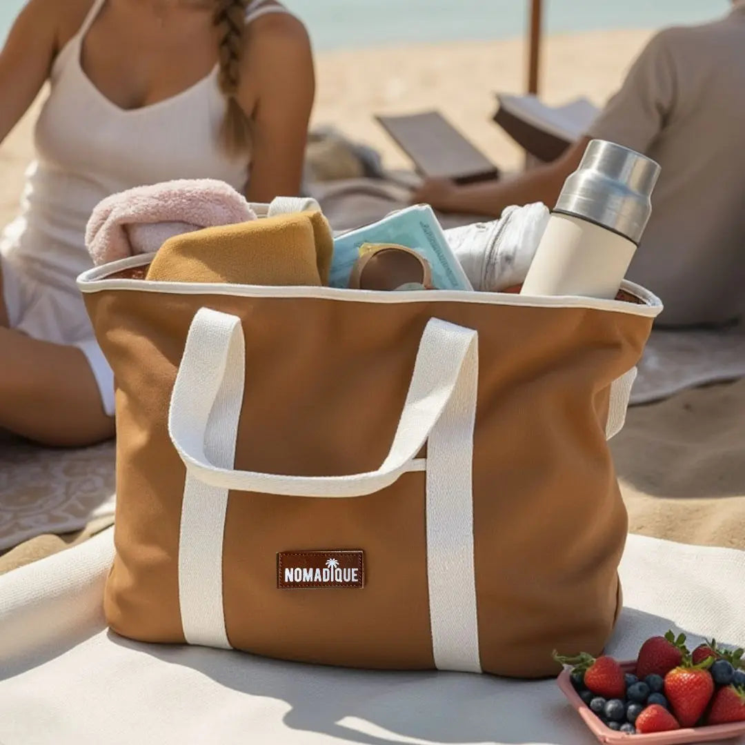 Large Cooler Tote Bag Brown - CLEARANCE Nomadique Co